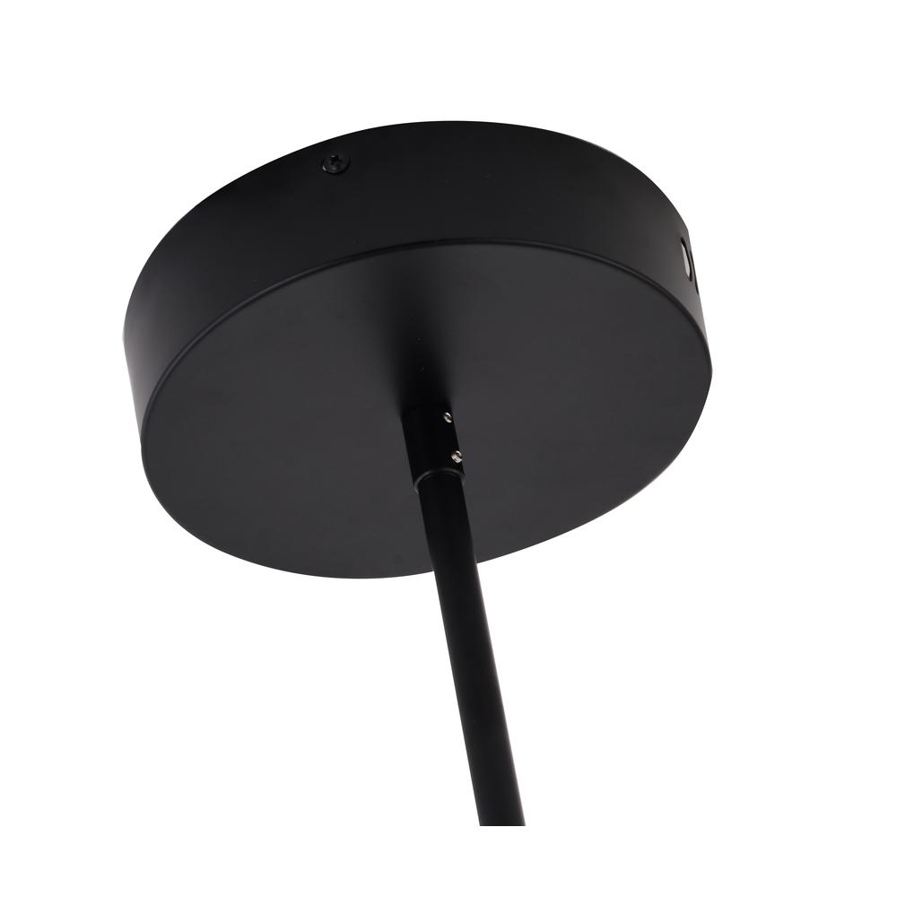 LED Chandelier Black Metal & Silicone. Picture 5