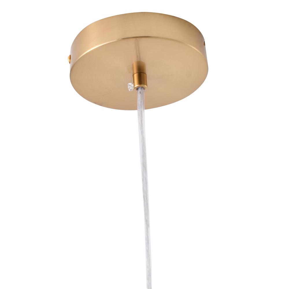 LED Pendant White, Grey, Red Metal & Glass. Picture 3