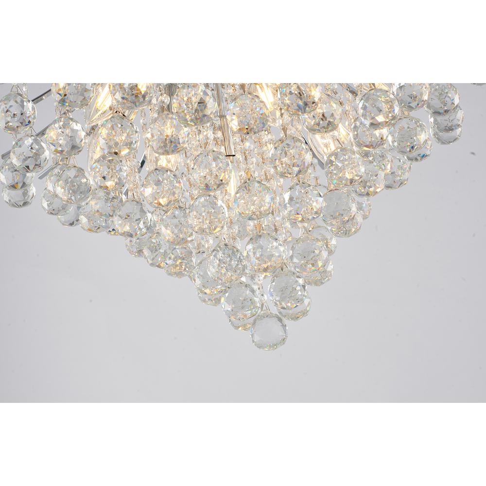 Chandelier Chrome Metal & Crystal. Picture 3