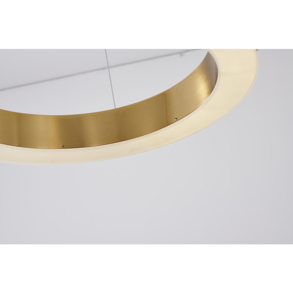LED Chandelier Gold Metal. Picture 2