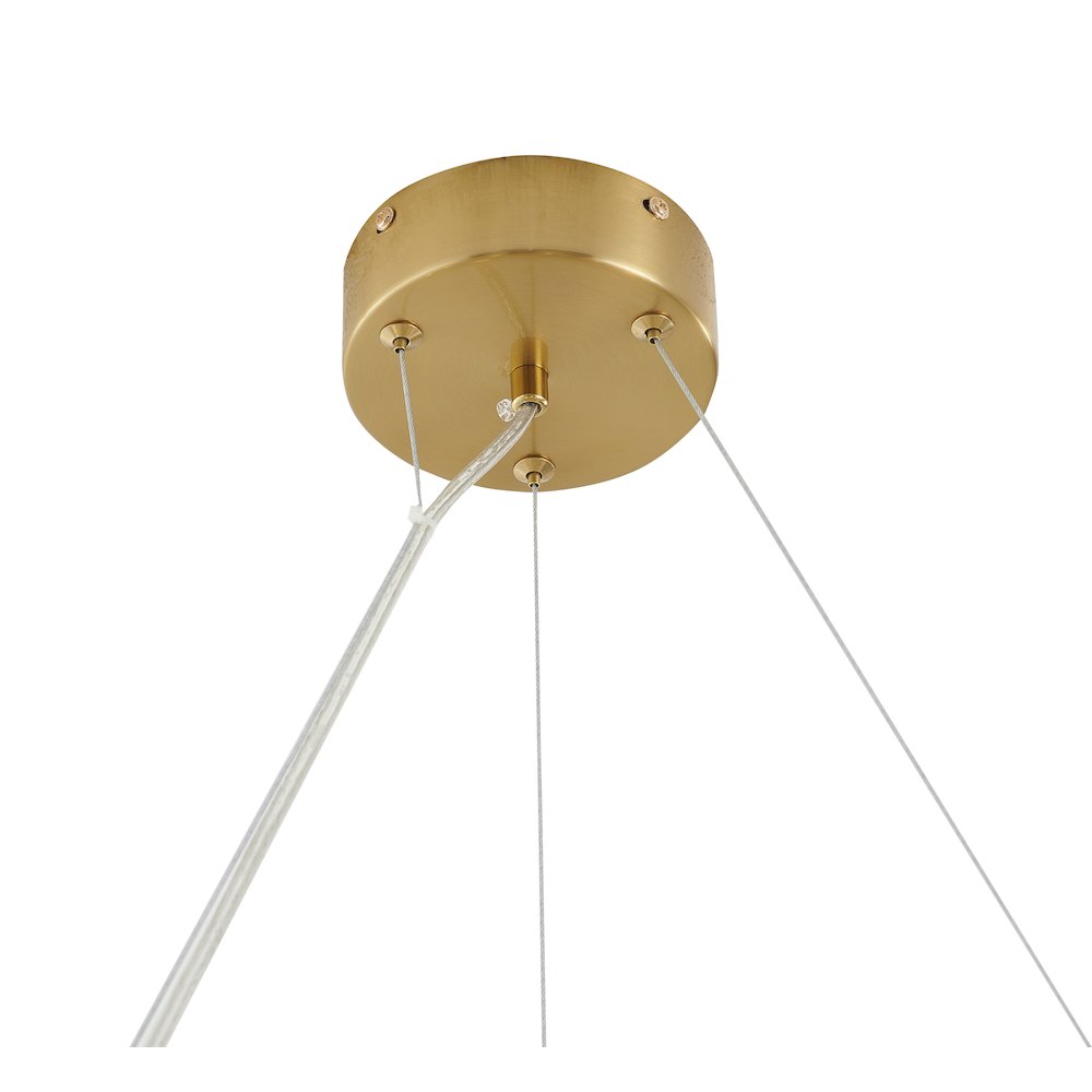 8-Light Brass Chandelier With Matte White Plastic Leaf Petals In A Round Shape. Picture 6