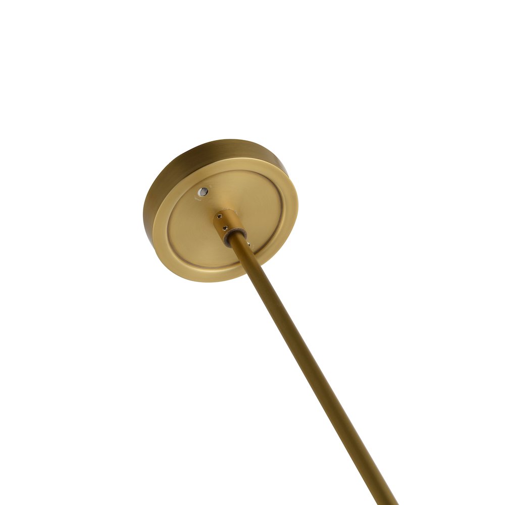 1-Light Brass Single Pendant With A Clear Glass Shade. Picture 5