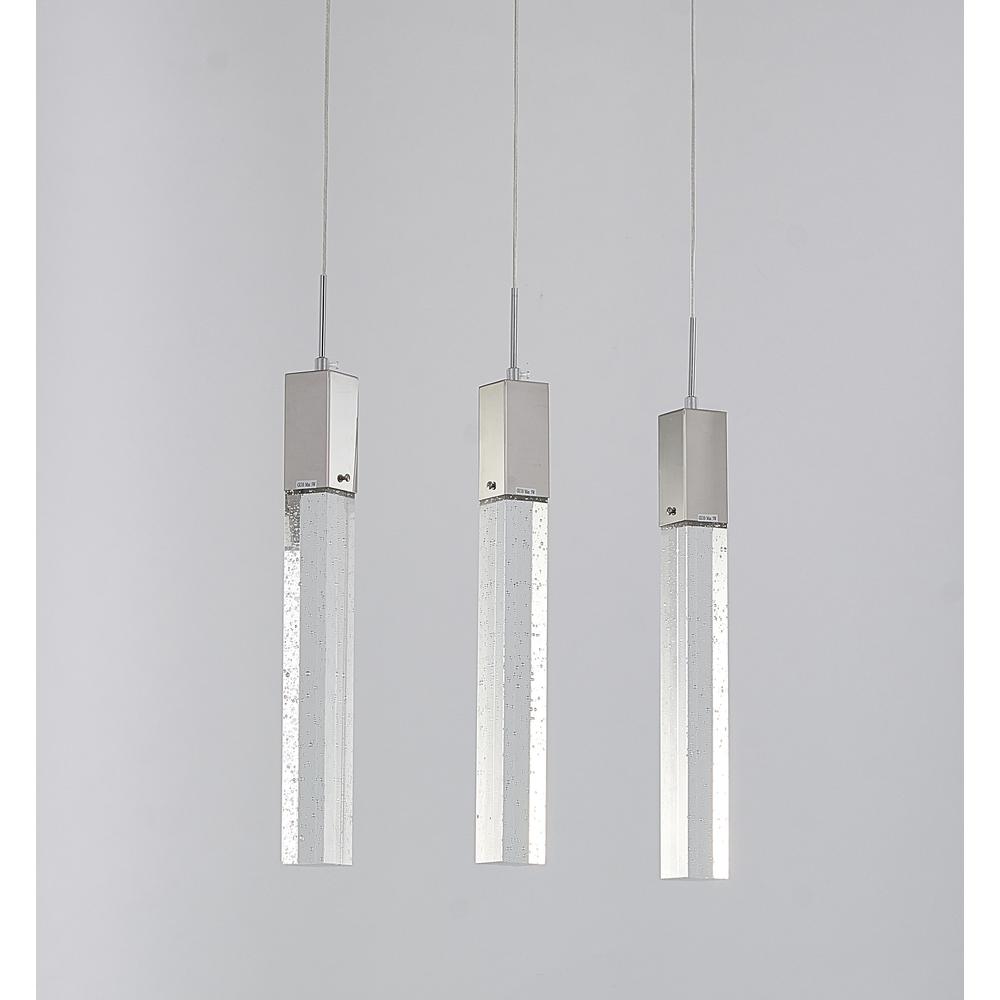 Island Lighting Chrome Metal & Crystal. Picture 3