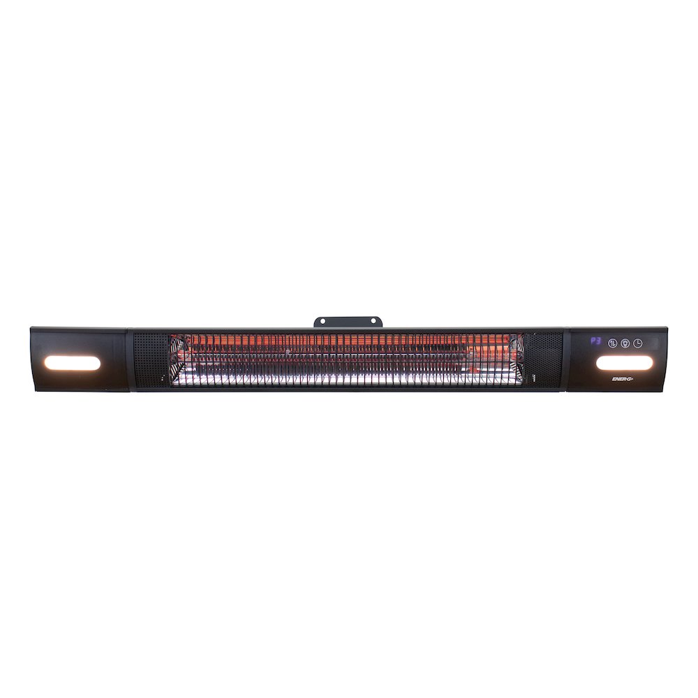 Infrared Electric Outdoor Heater - Freestanding With LED & Remote. Picture 1