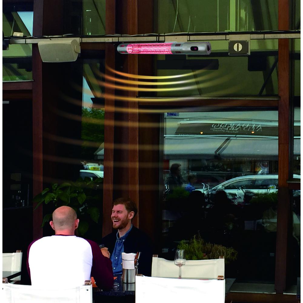 Infrared Electric Outdoor Heater - Wall Mounted with Remote. Picture 6