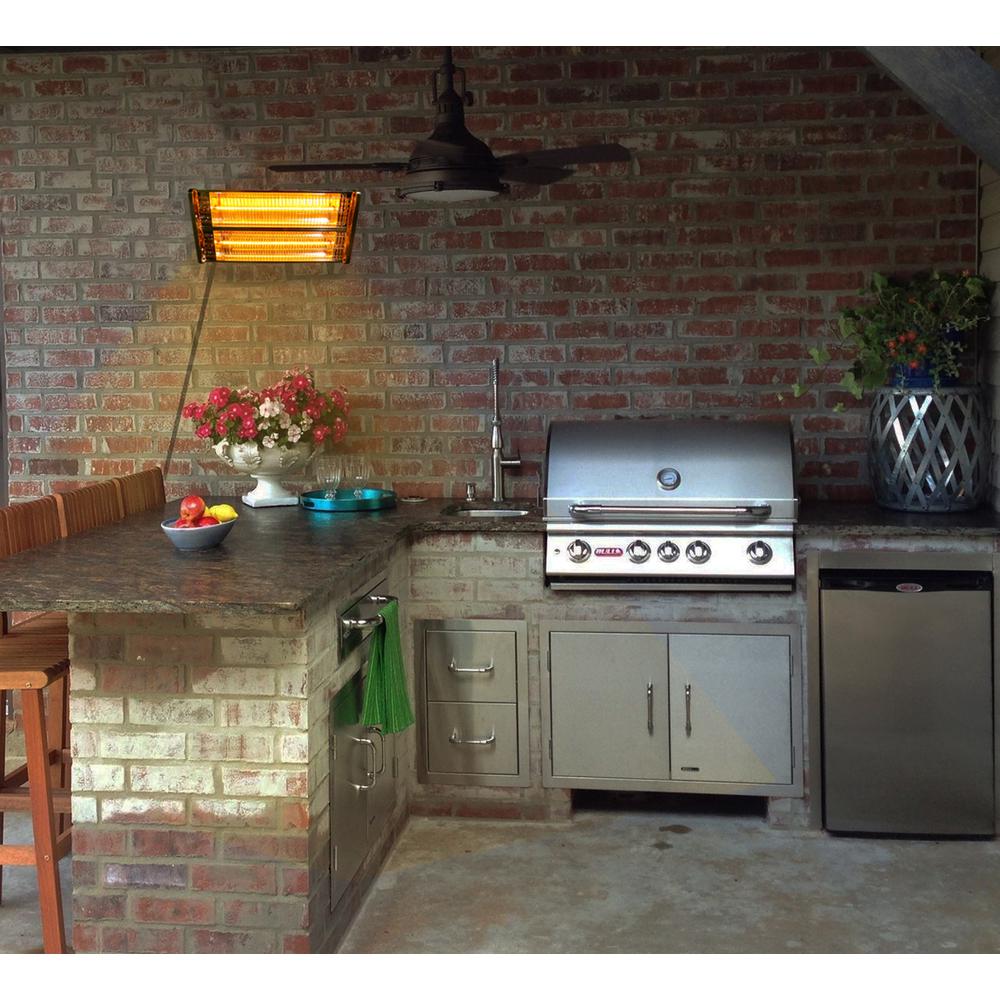 Infrared Electric Outdoor Heater - Wall Mounted. Picture 4