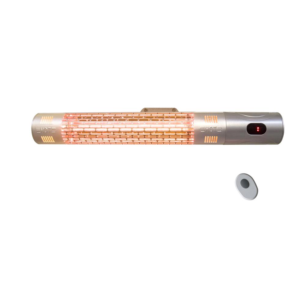 Infrared Electric Outdoor Heater - Wall Mounted with Remote. Picture 1