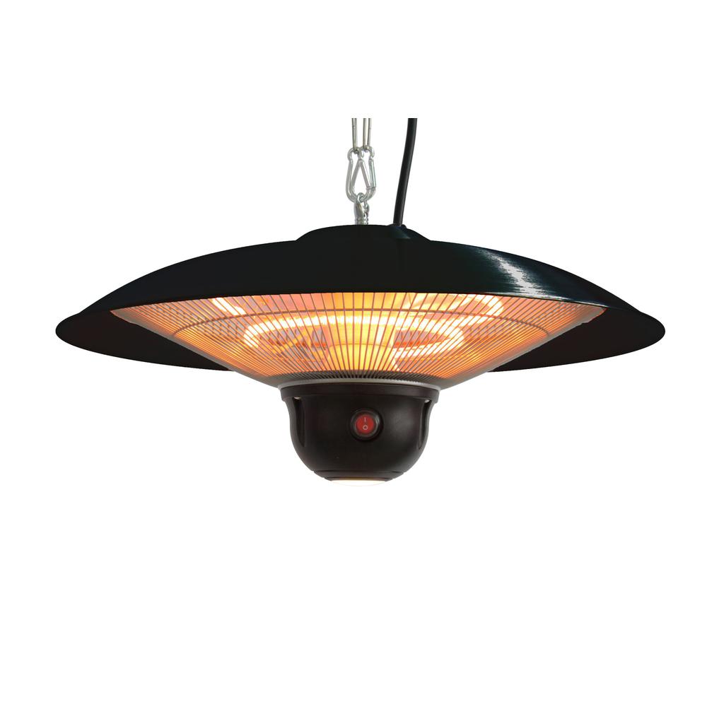 Infrared Electric Outdoor Heater - Hanging with LED & Remote. Picture 1