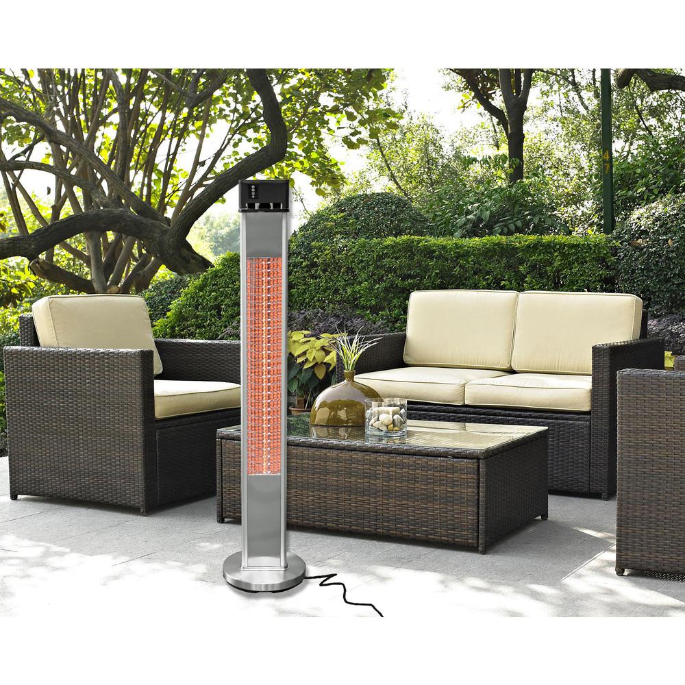 Infrared Electric Outdoor Heater Freestanding with Remote. Picture 4
