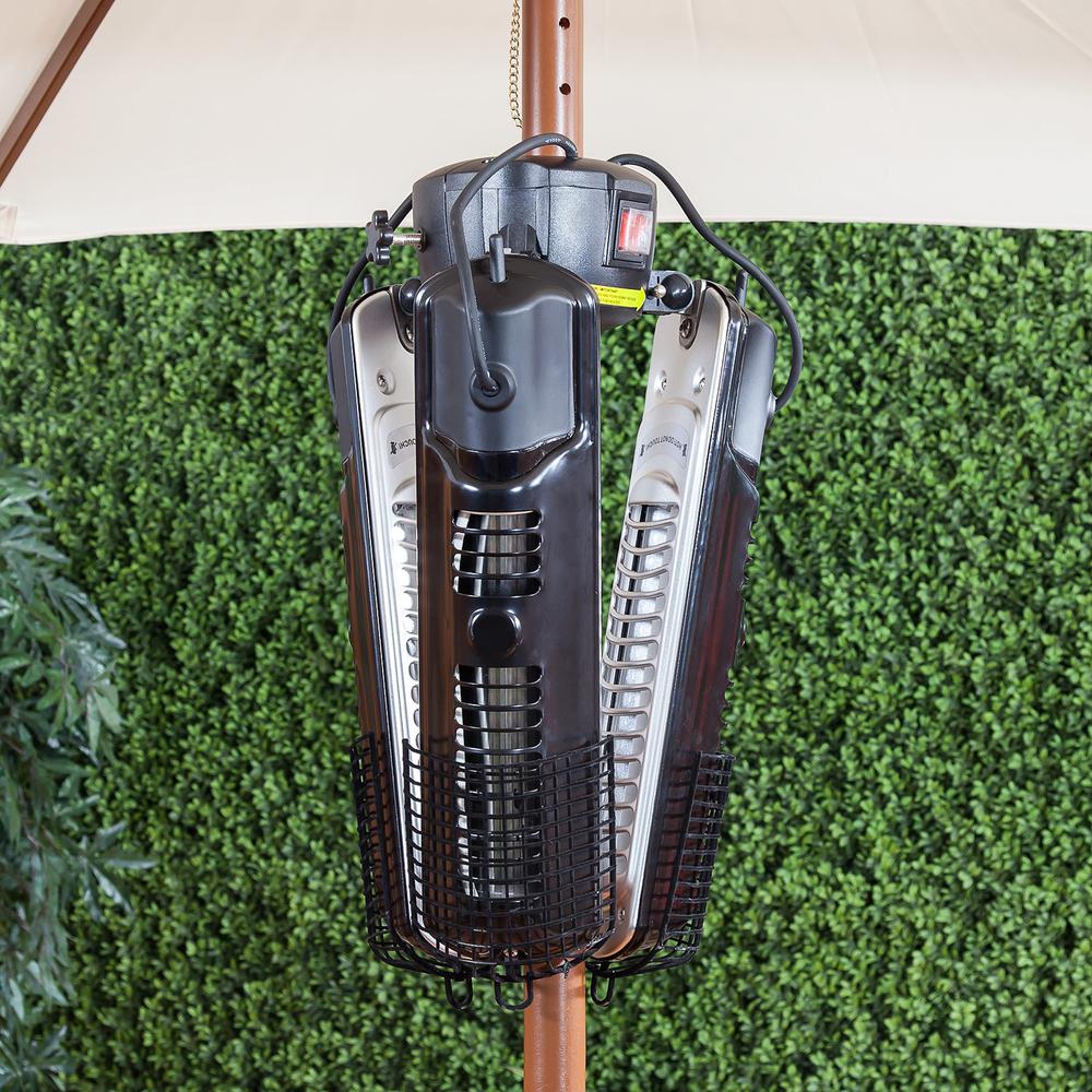 Infrared Electric Outdoor Heater - Umbrella Mounted. Picture 3