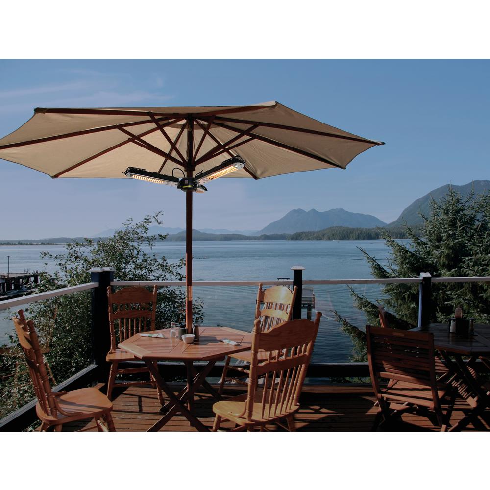 Infrared Electric Outdoor Heater - Umbrella Mounted. Picture 2