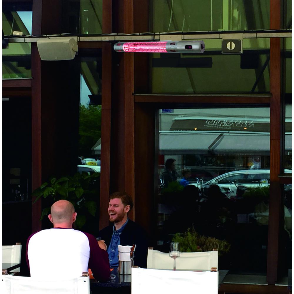 Infrared Electric Outdoor Heater - Wall Mounted with Remote. Picture 5
