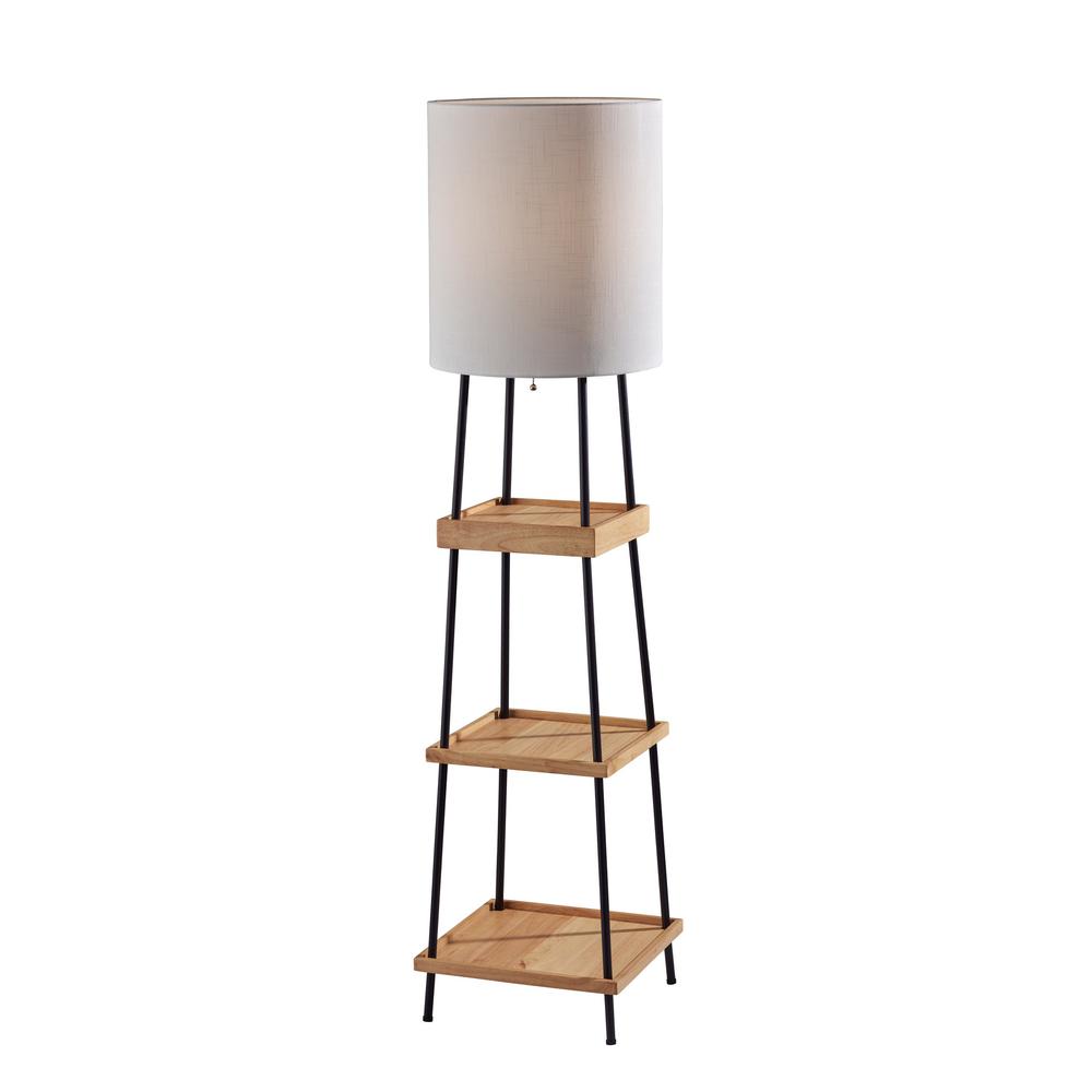 Henry AdessoCharge Shelf Floor Lamp- Natural. Picture 1