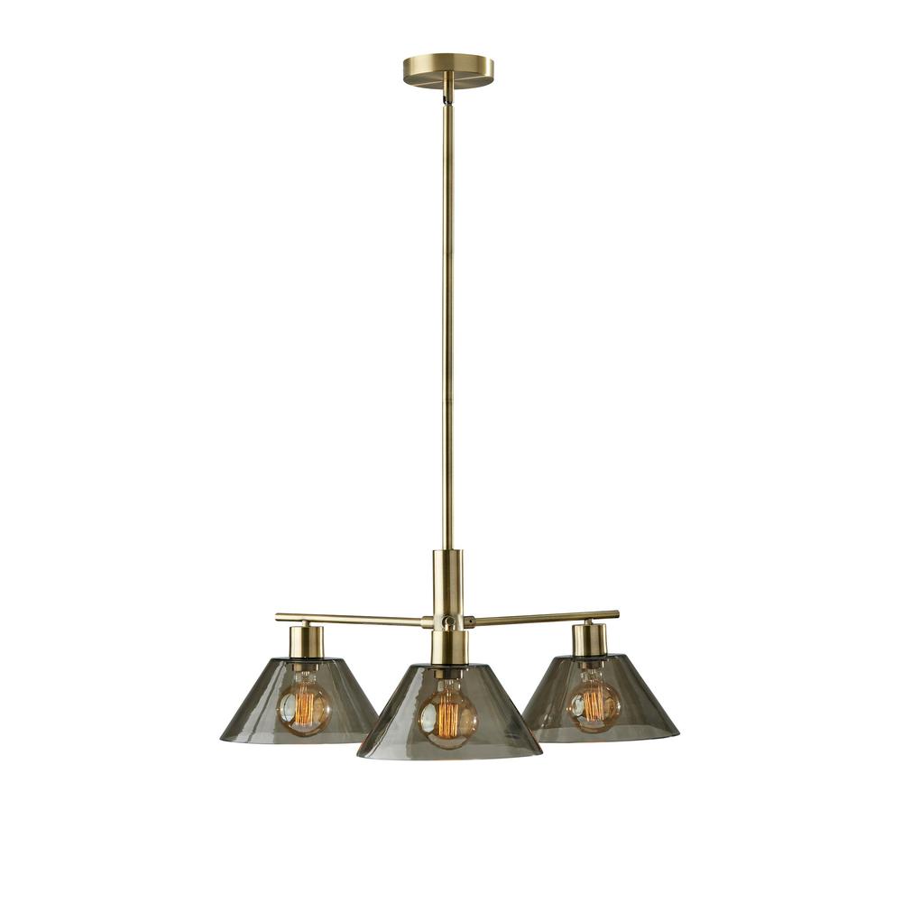 Zoe 3 Light Chandelier. Picture 1