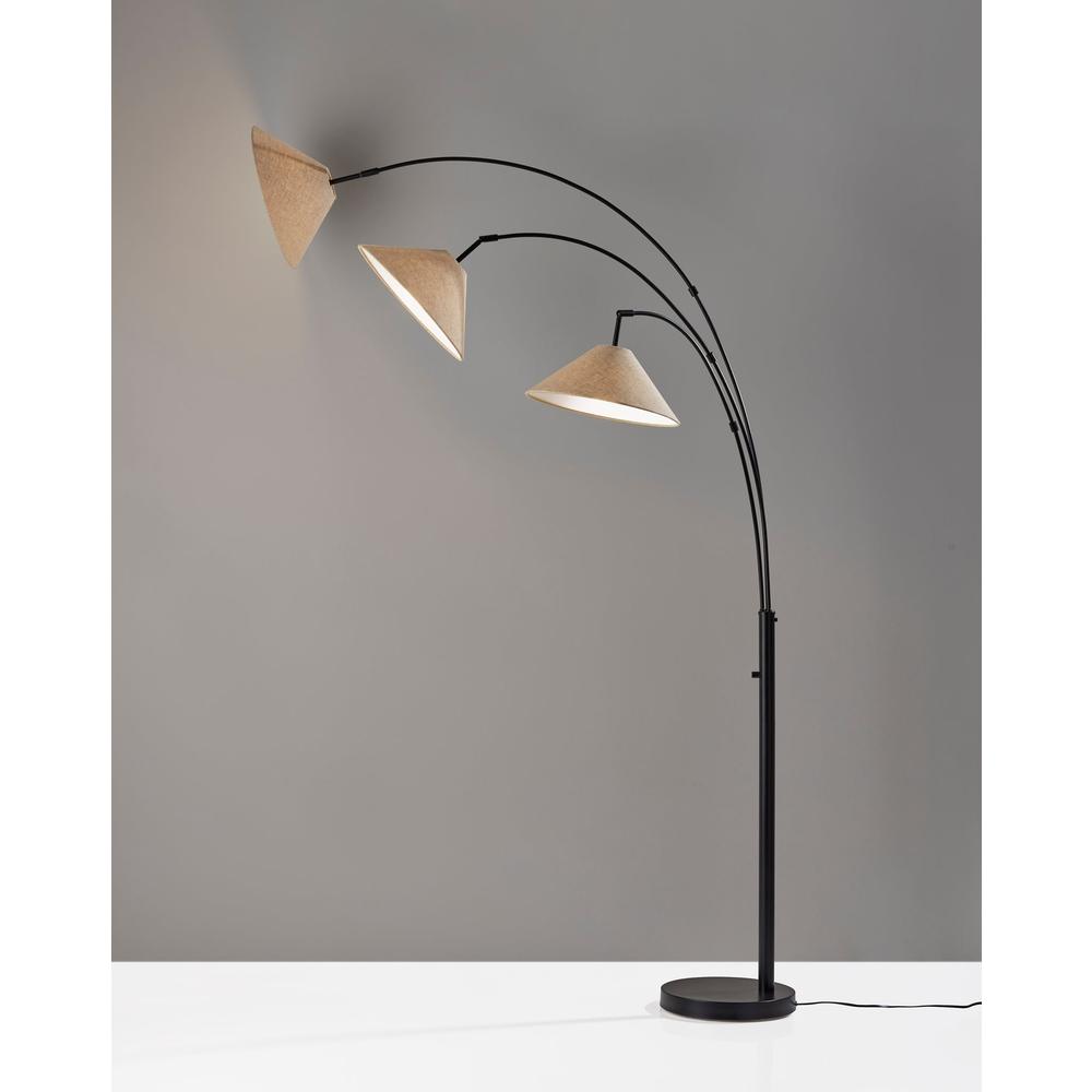 Braxton 3-Arm Arc Lamp. Picture 3