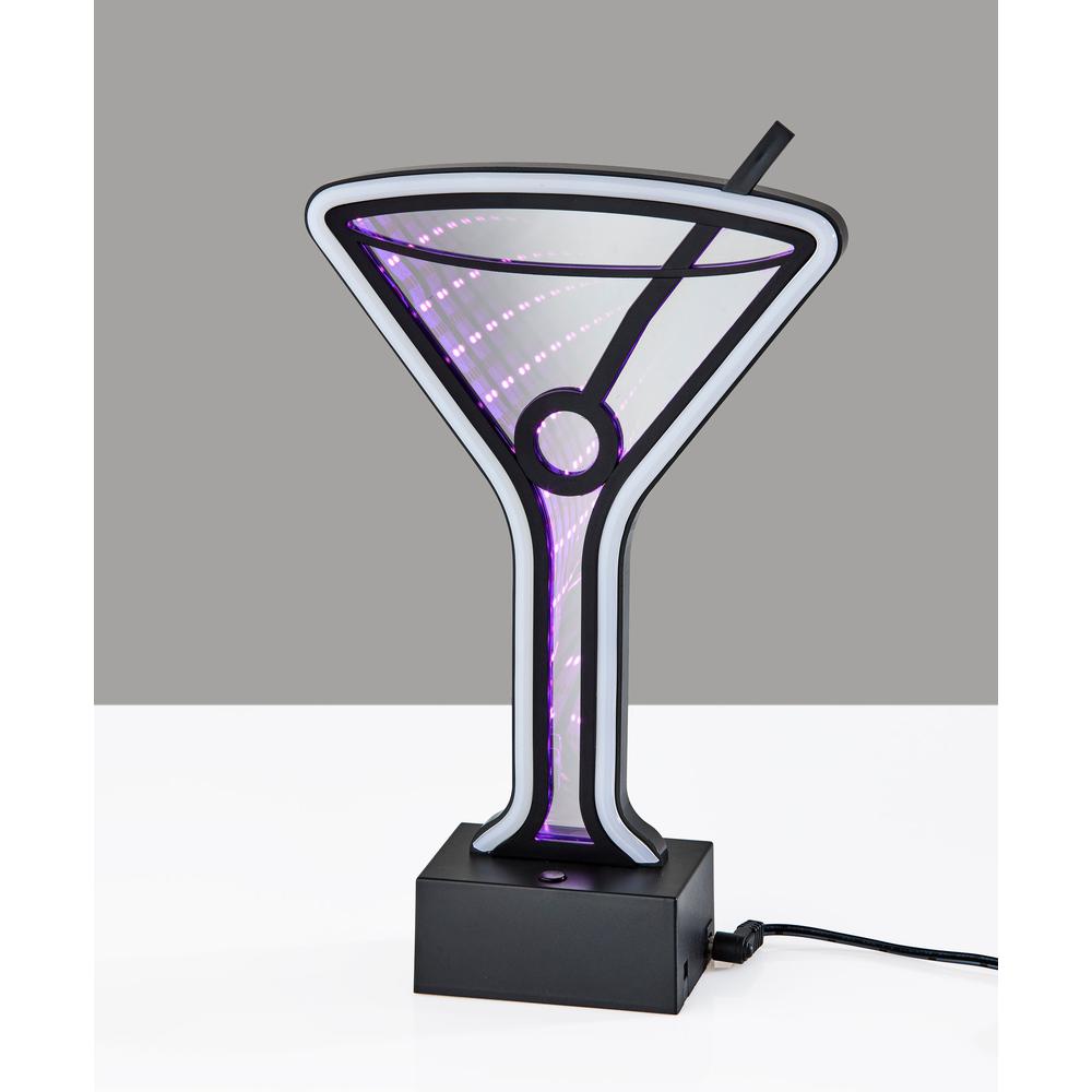 Infinity Neon Martini Glass Table/Wall Lamp. Picture 5