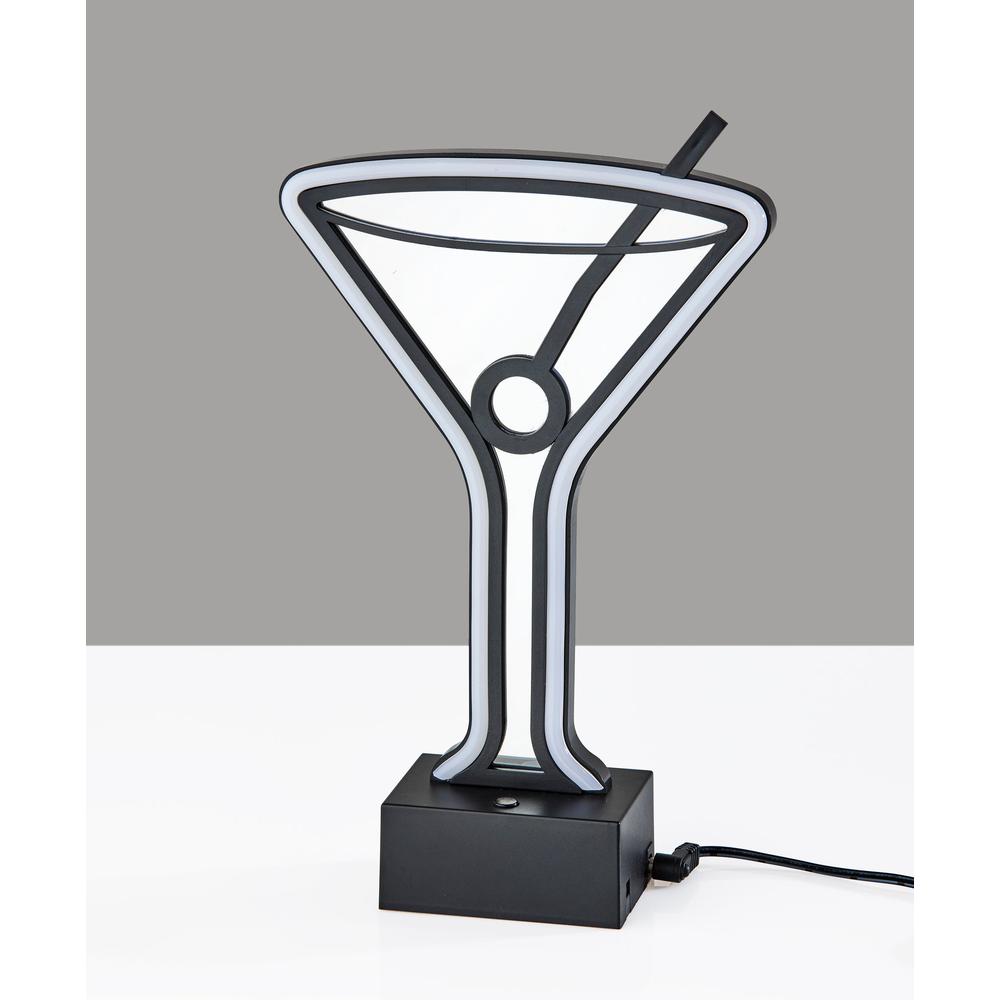 Infinity Neon Martini Glass Table/Wall Lamp. Picture 9