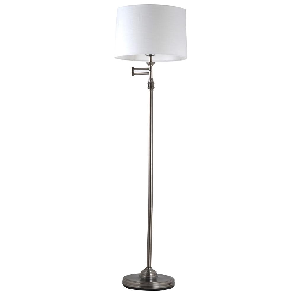 Aaron Swing Arm Floor Lamp. Picture 1