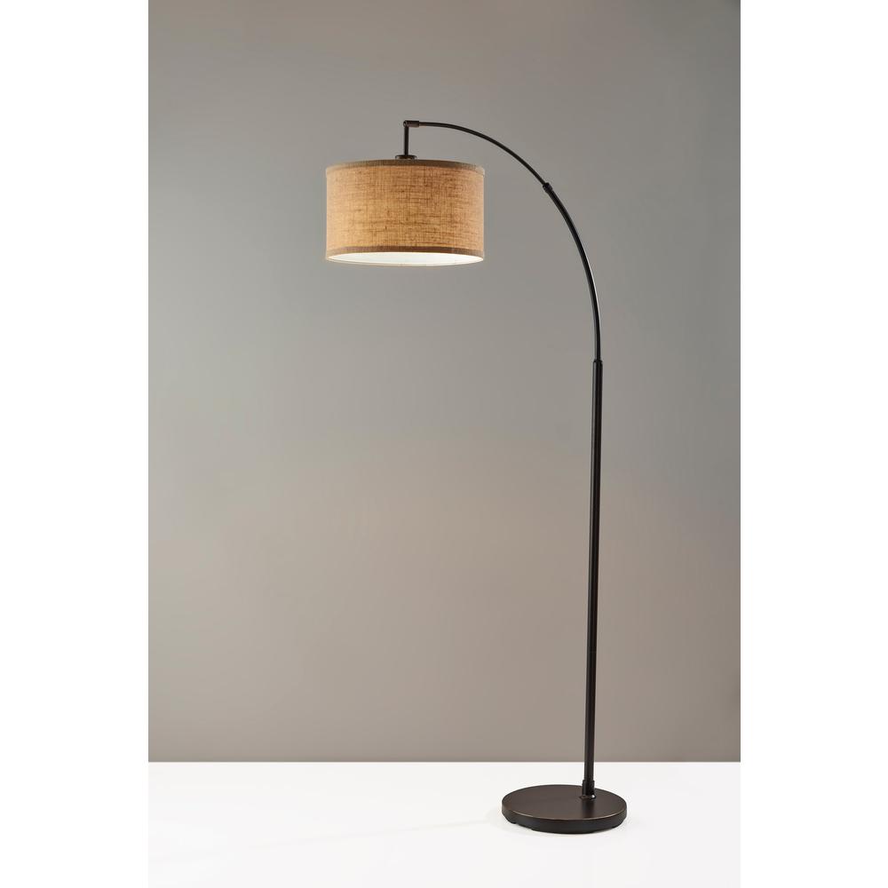 Burlap Arc Lamp. Picture 2