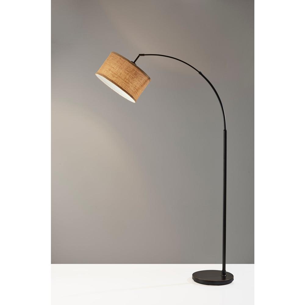 Burlap Arc Lamp. Picture 3