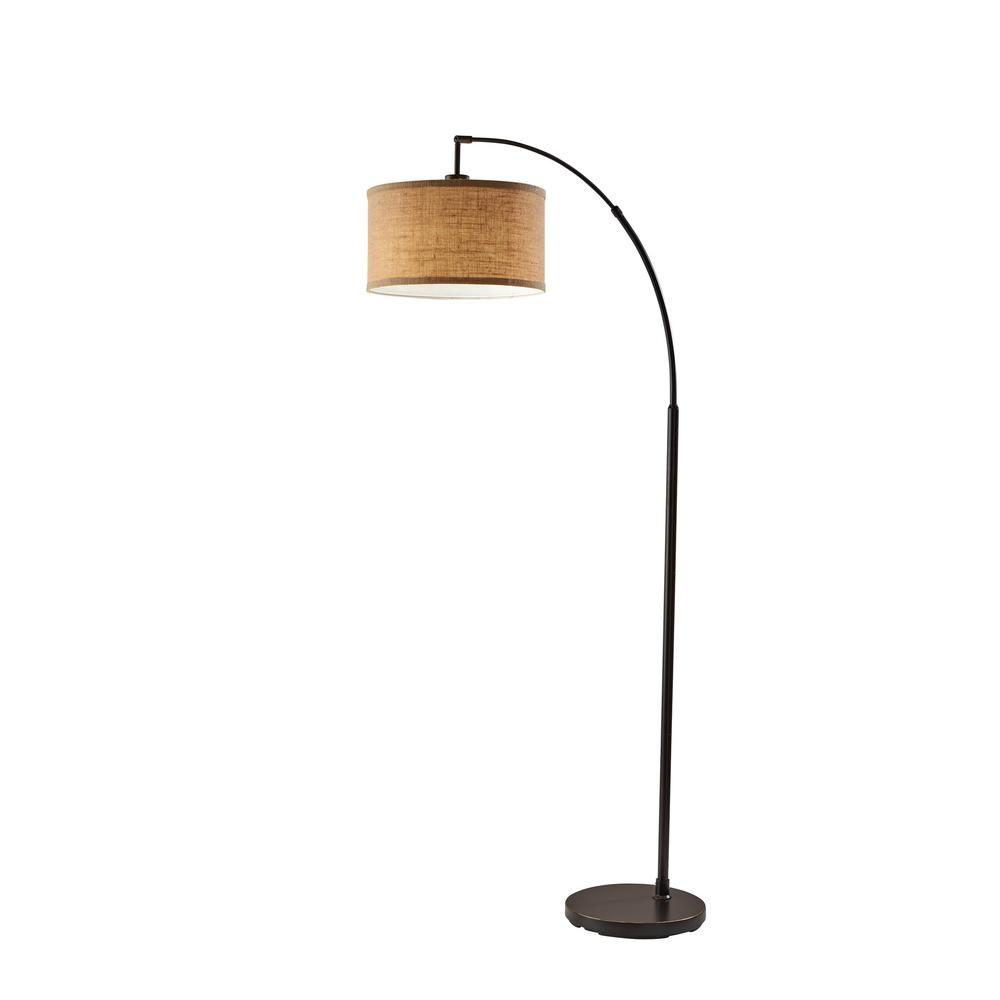 Burlap Arc Lamp. Picture 1