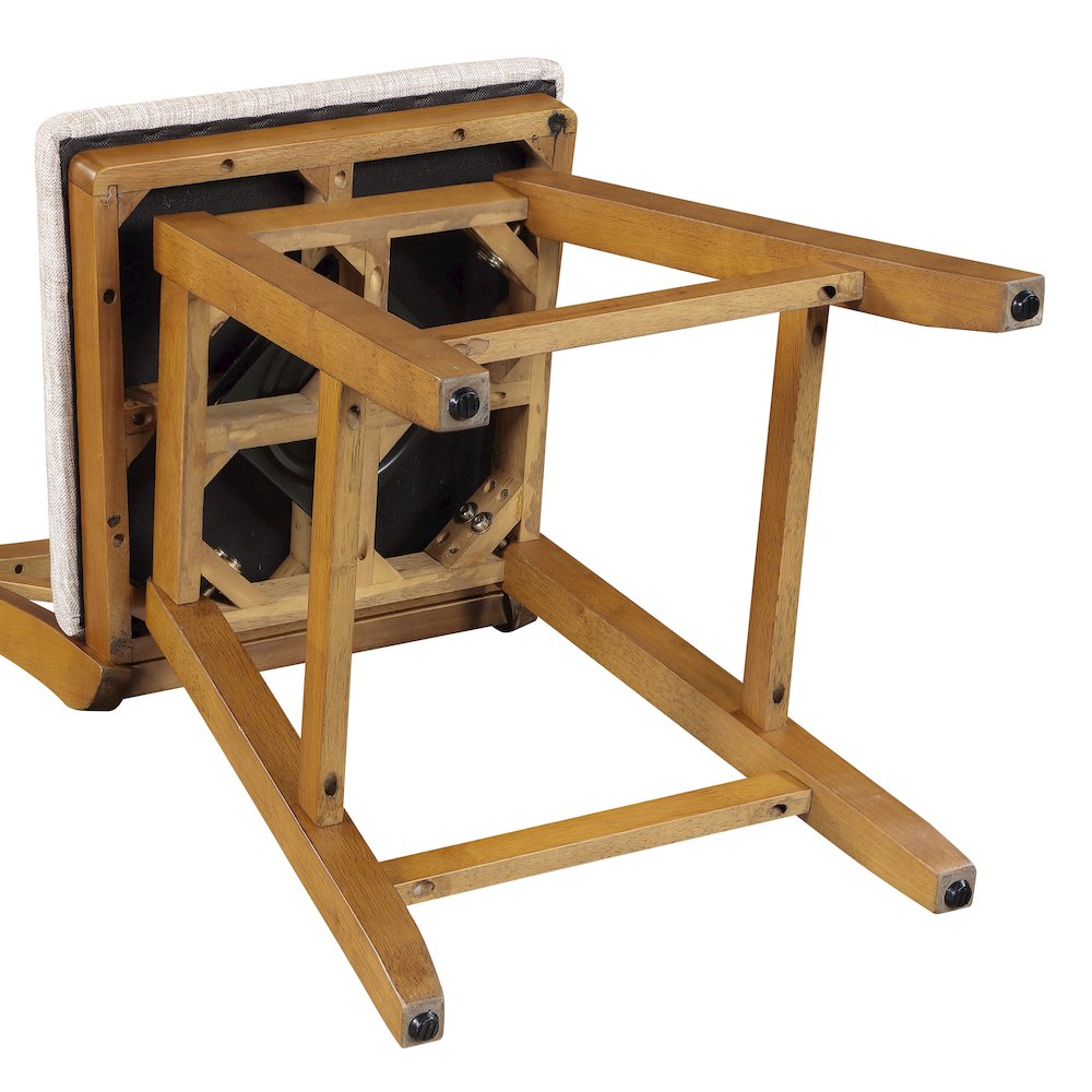 24in Brookline Swivel Barstool Oak. Picture 5