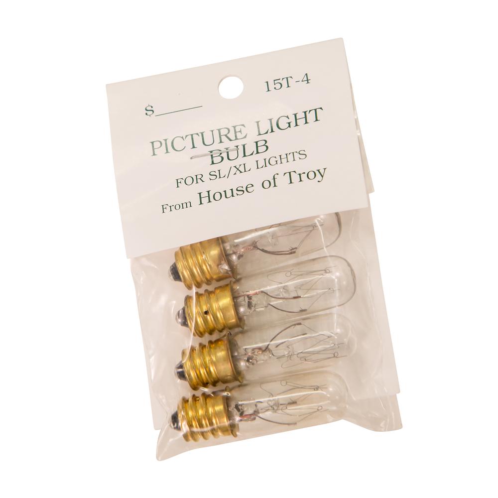 15 Watt T4 Bulb Pack Of 4 Bulbs. Picture 1