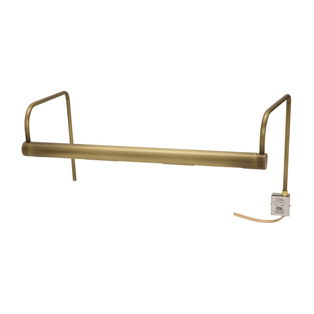 Slim-Line 16" Antique Brass Plug-In Picture Lights. Picture 2