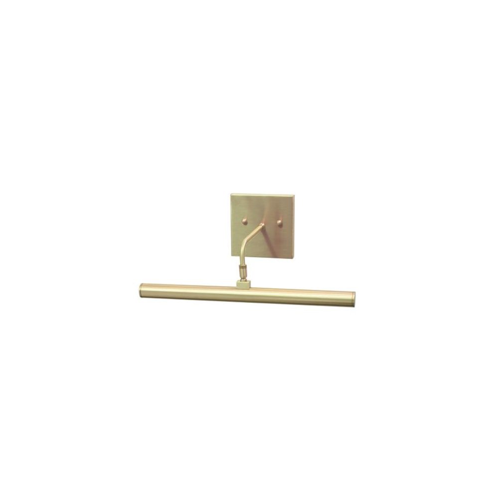 Direct Wire Slim-Line LED 14" Satin Brass Picture Lights. Picture 1