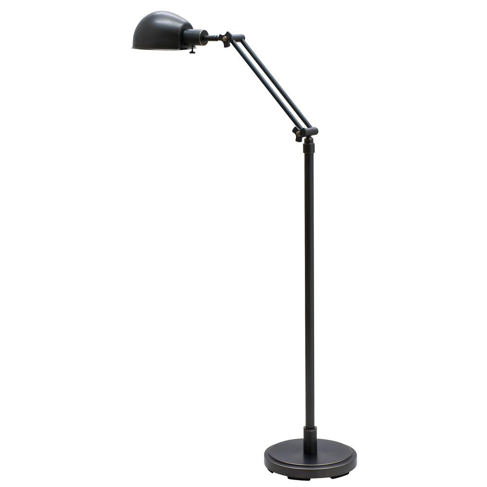 Addison Adjustable Oil Rubbed Bronze Pharmacy Floor Lamps. Picture 1