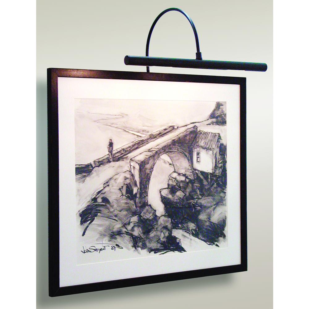 Advent Profile LED 16" Black Plug-In Picture Lights. Picture 3