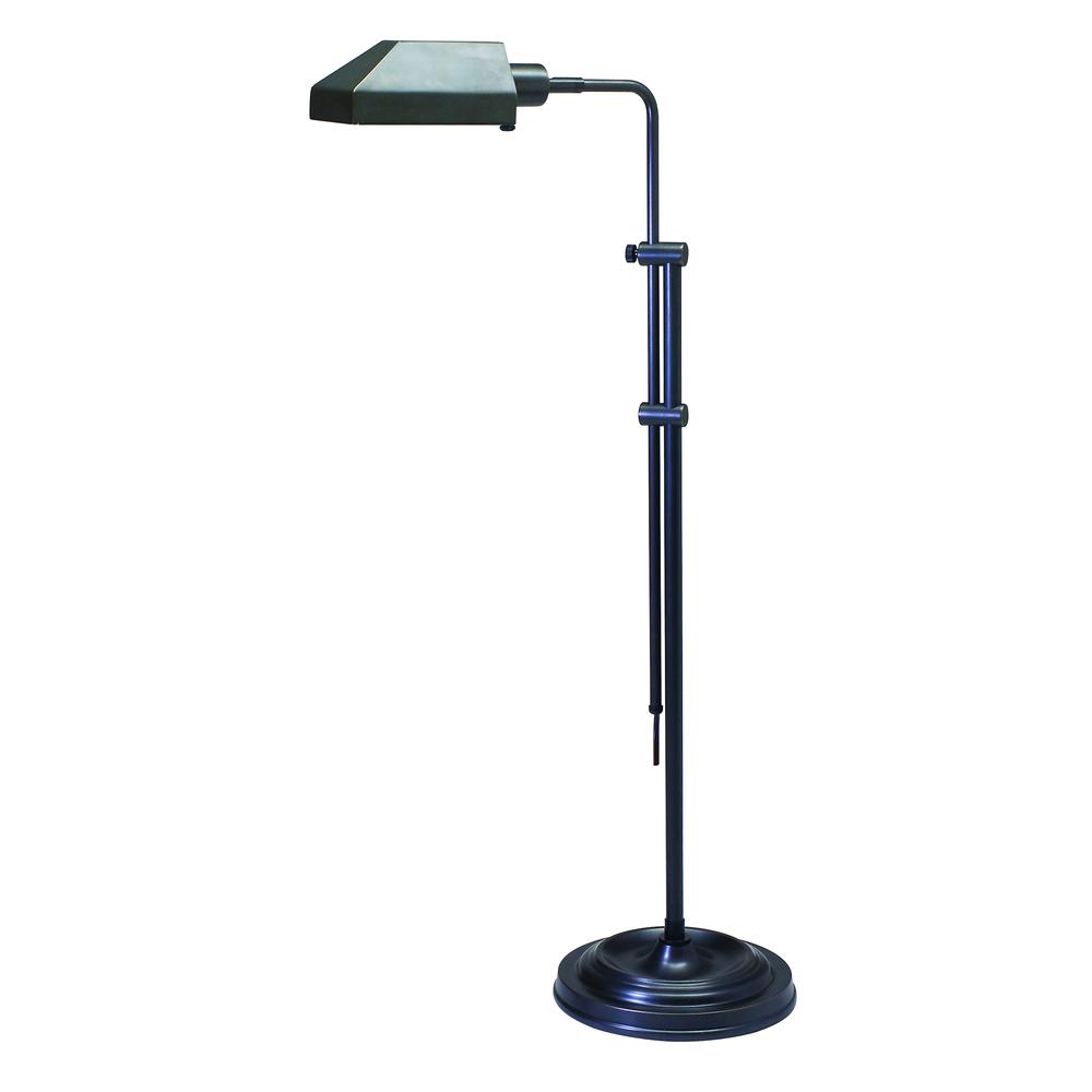 Coach Adjustable Oil Rubbed Bronze Pharmacy Floor Lamps. Picture 1