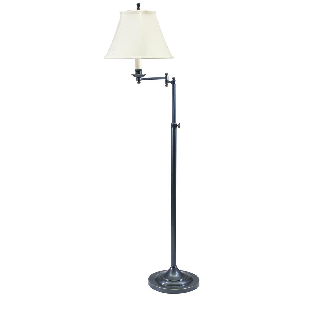 Club Adjustable Oil Rubbed Bronze Floor Lamps. Picture 1