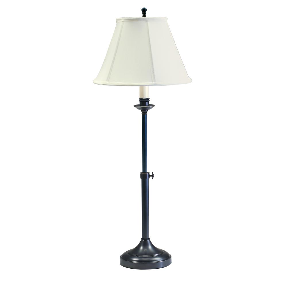 Club Adjustable Oil Rubbed Bronze Table Lamps. Picture 1