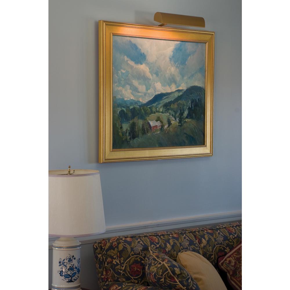 Traditional 8" Gold Plug-In Picture Lights. Picture 2