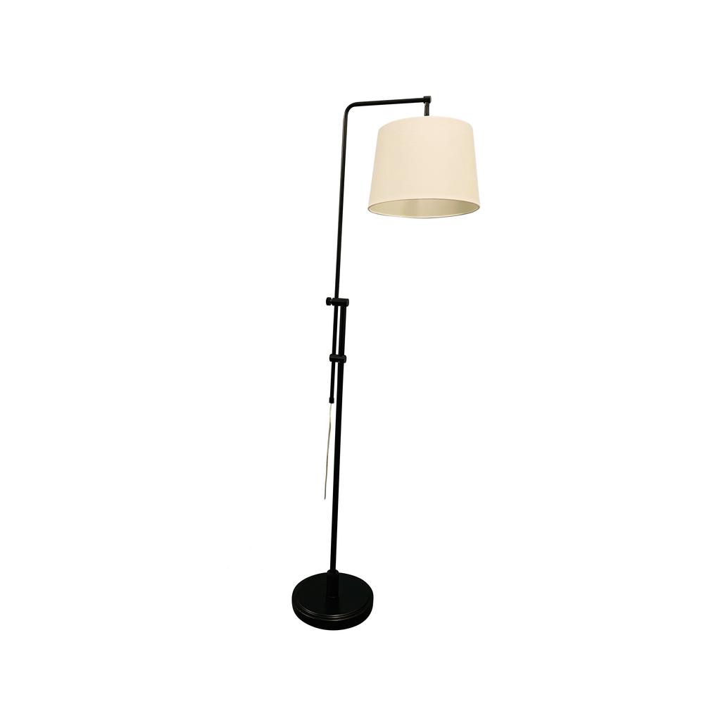 Crown Point Adjustable Downbridge Floor Lamps. Picture 1