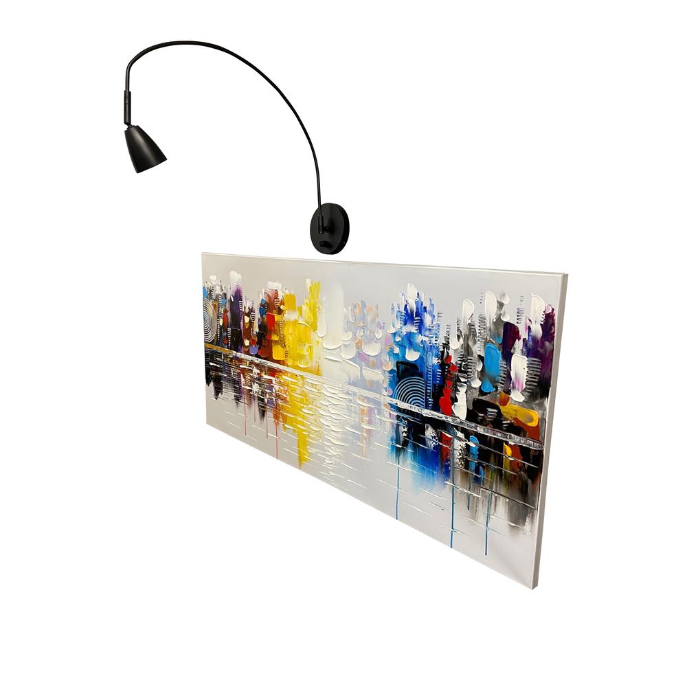 Advent Arch LED black plug in picture light (GU10LED included). Picture 1