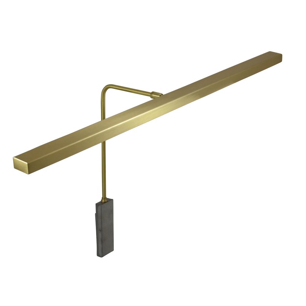 Horizon 26" LED Plug-In Picture Lights in Satin Brass. Picture 2
