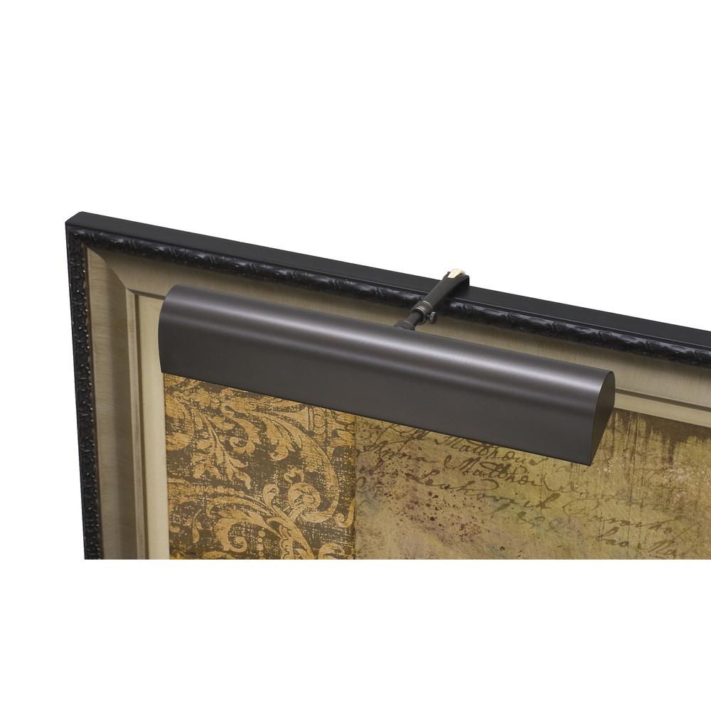 Traditional 14" Mahogany Bronze Plug-In Picture Lights. Picture 2