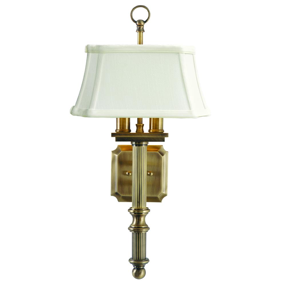 Wall Sconce Antique Brass. Picture 1