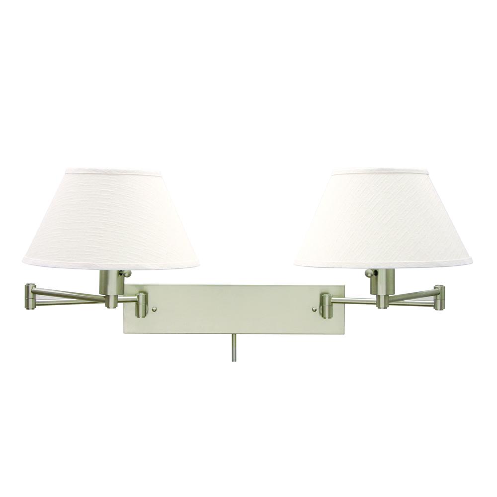 Home/Office Double Wall Swing Satin Brass. Picture 1