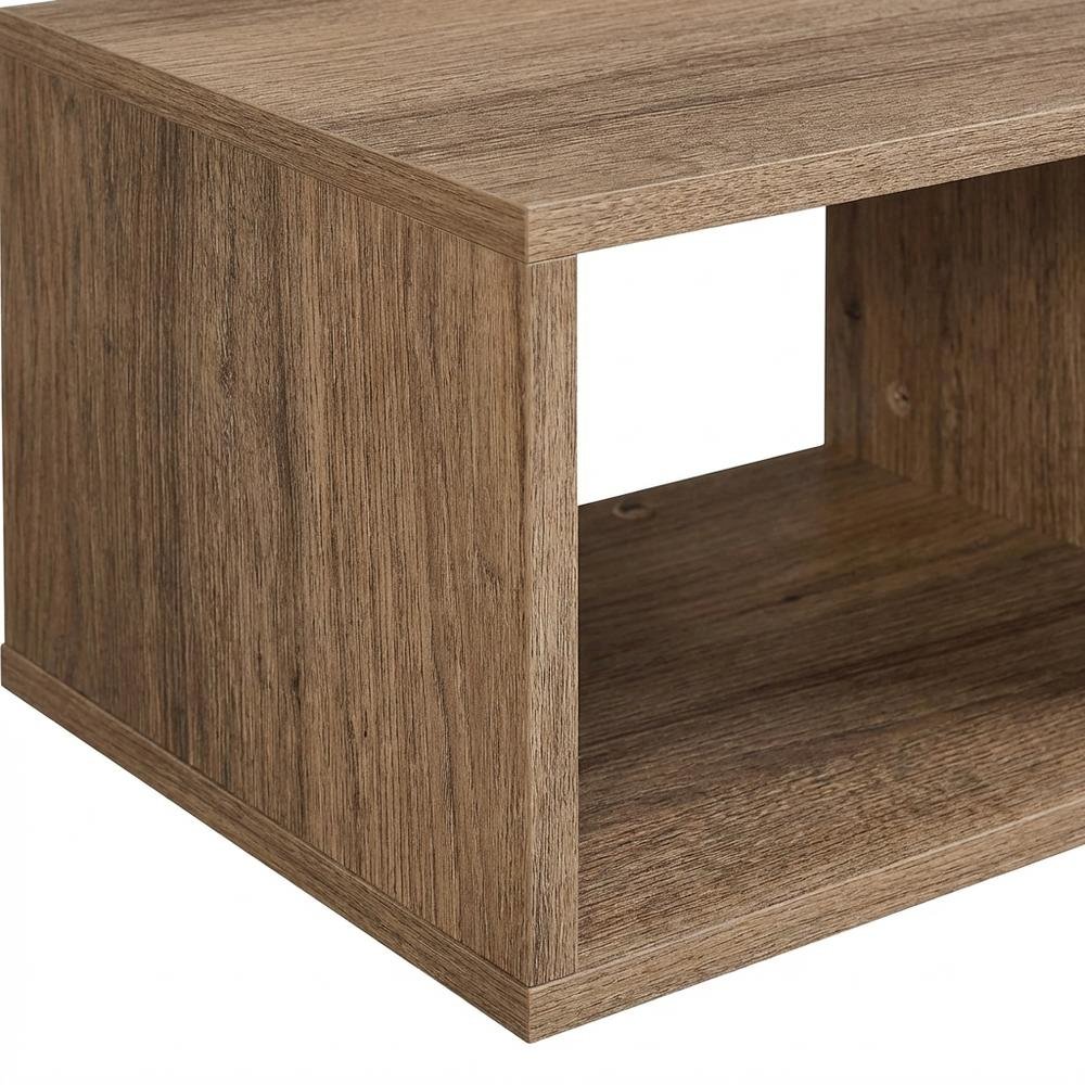 Wall Mounted TV Stand in Black with Modern Floating Shelf Design for 75-Inch TVs. Picture 6