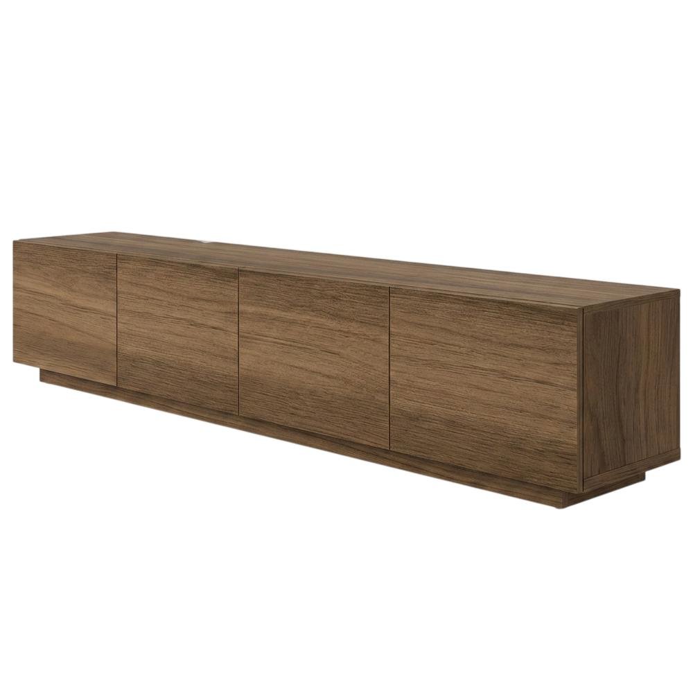 Wall Mounted Floating TV Stand for 75 Inch TV in Sleek Finish. Picture 1