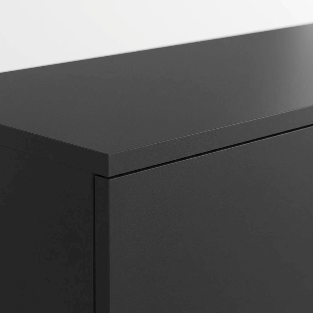 Gray Floating TV Stand with Wall Mounting and Spacious Storage. Picture 5