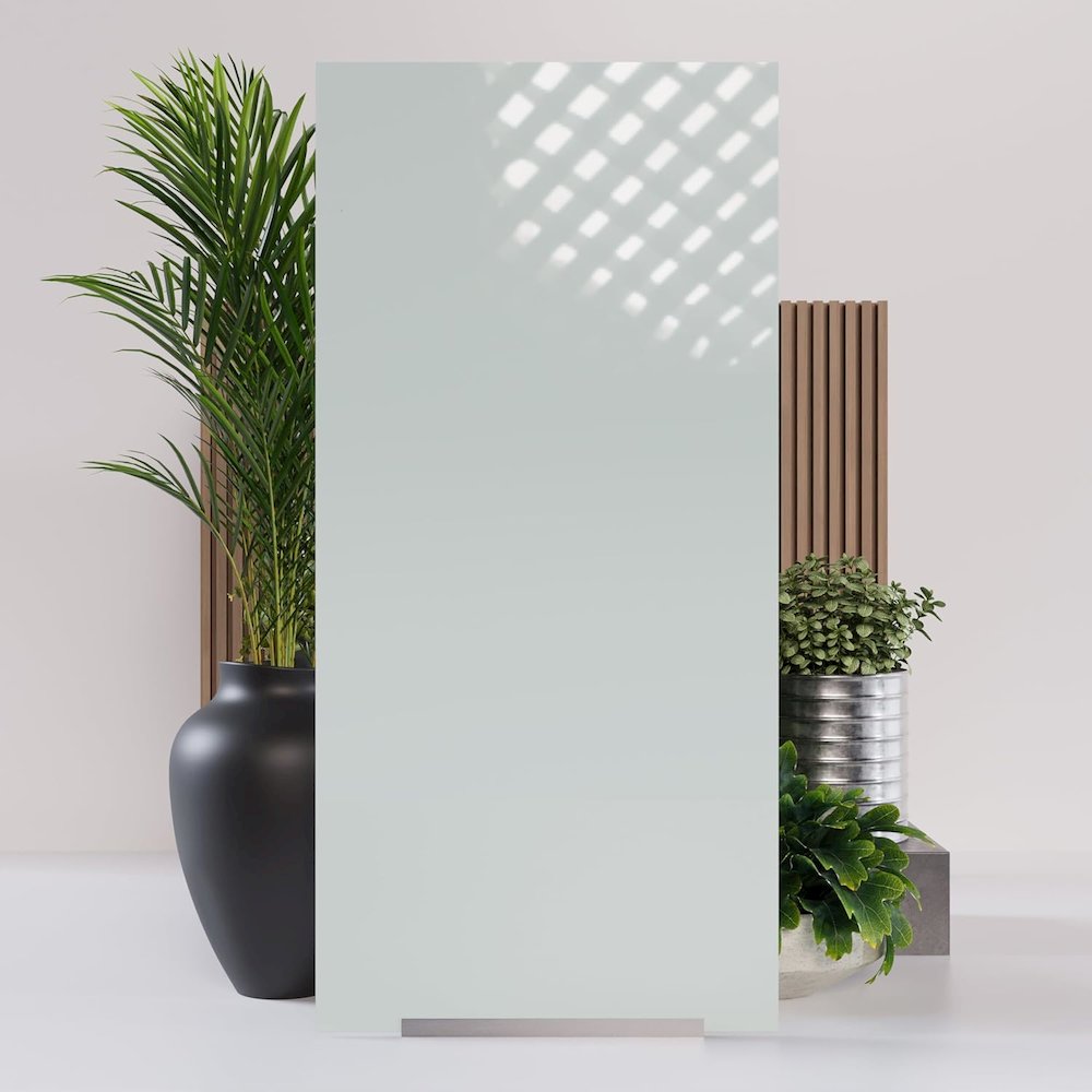 3 Panel Glass Sliding Closet Door, Aluminum Frame. Picture 4