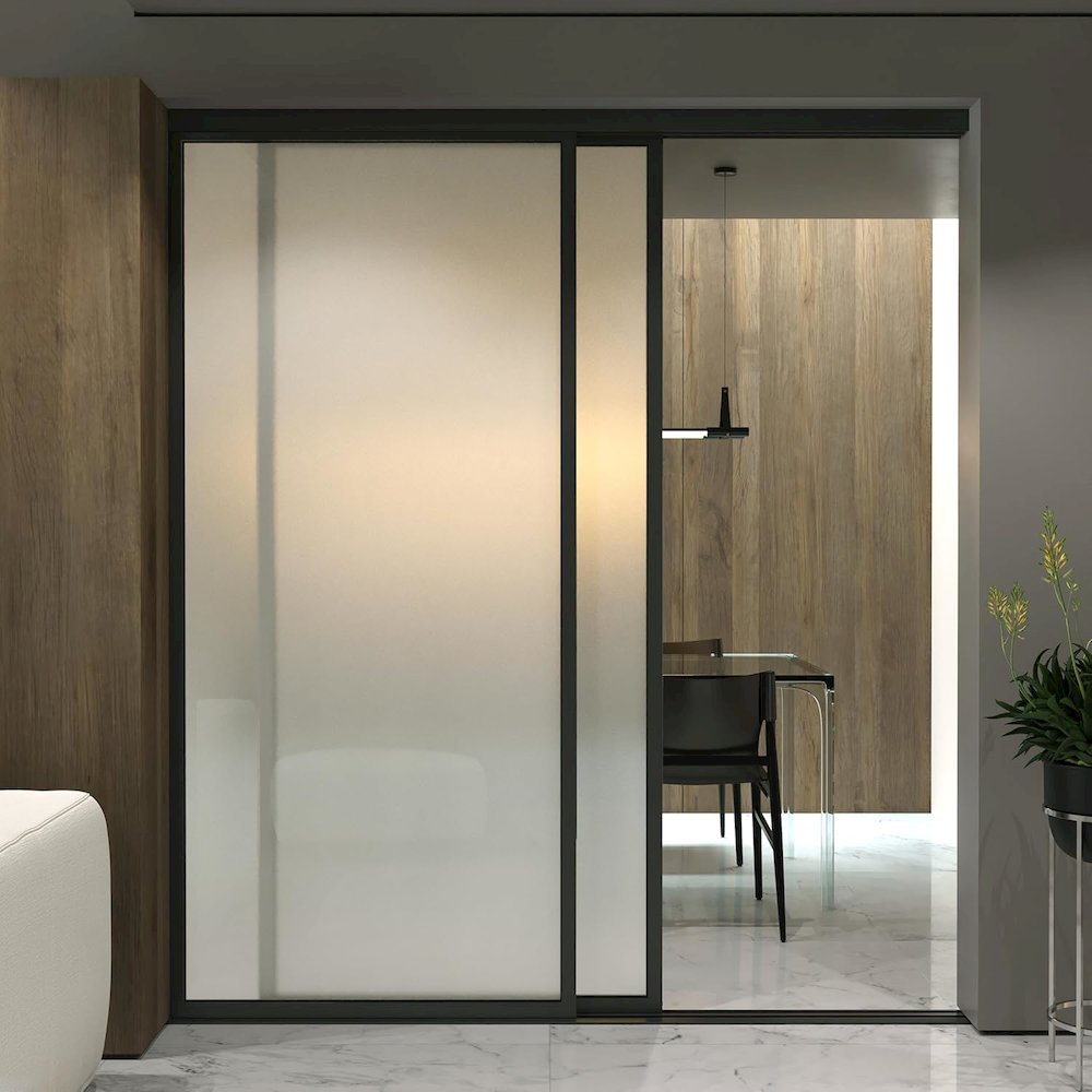 Glass Room Divider Panel and Partition Wall. Picture 2