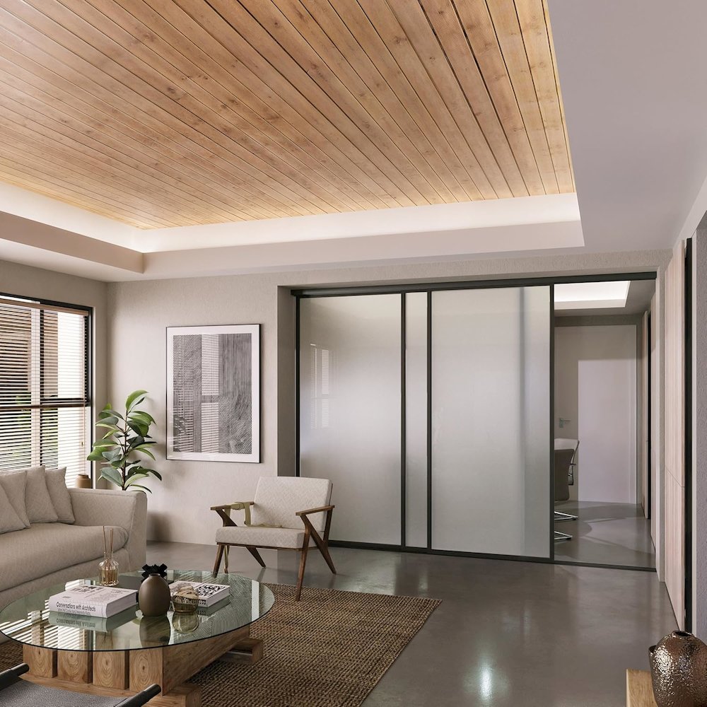 Glass Room Divider Panel and Partition Wall. Picture 3