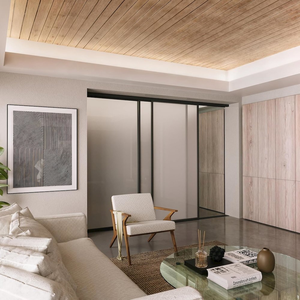 Glass Room Divider Panel and Partition Wall. Picture 2