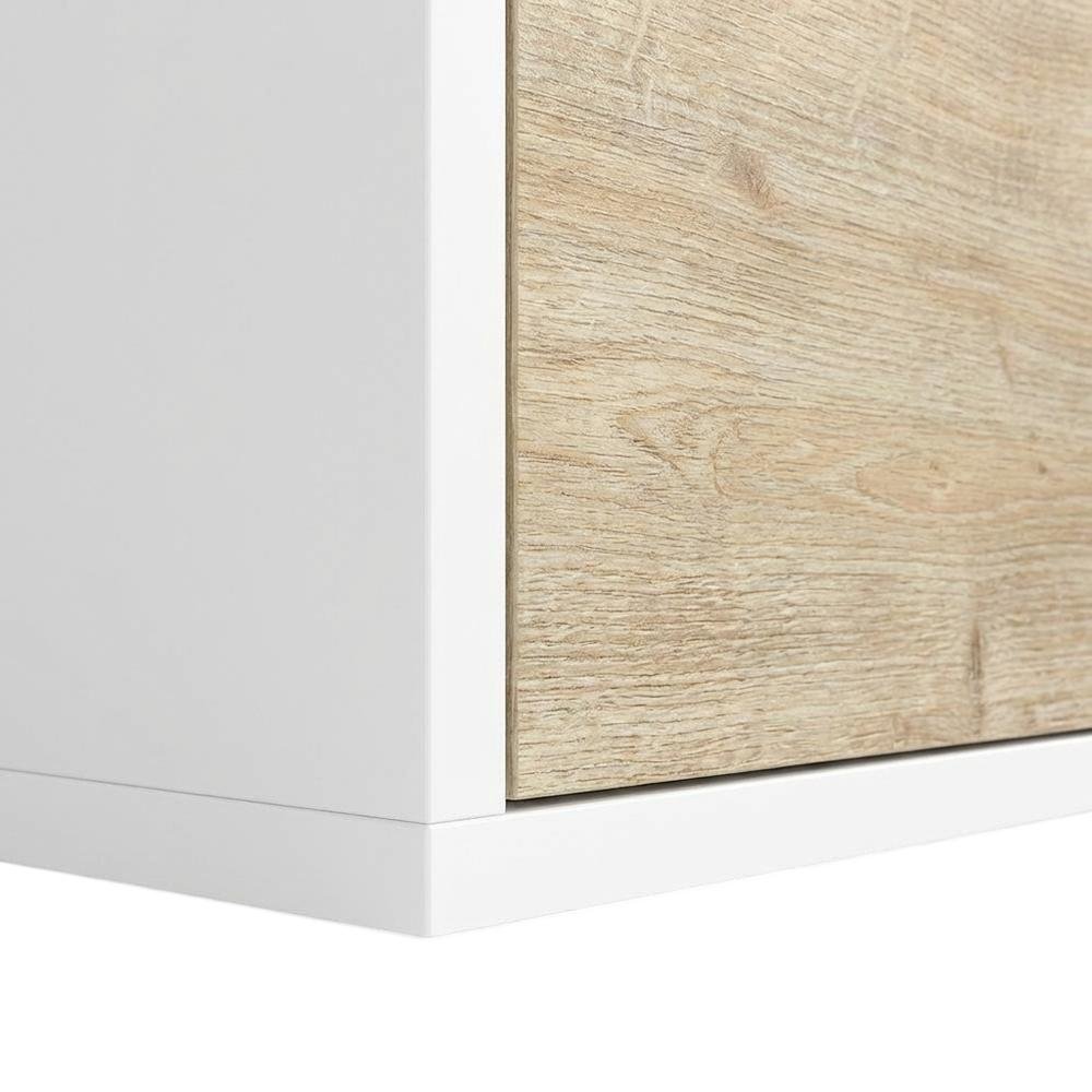 White Floating TV Stand for Up to 80 Inch TVs – Wall Mounted Media Console. Picture 6