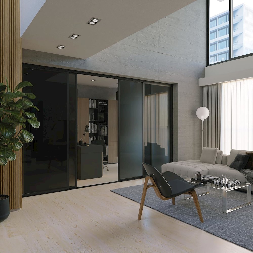 Glass Room Divider Panel and Partition Wall. Picture 3